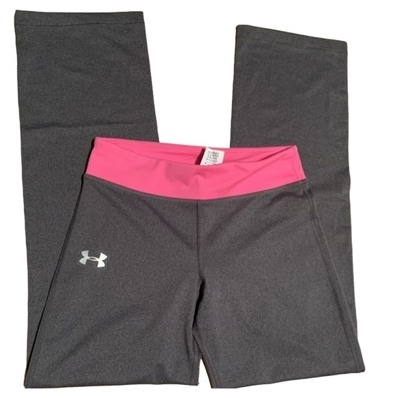 Under Armour pink/grey work out leggings - Picture 1 of 7